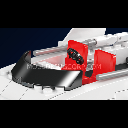 MK 10218 White Dolphin Yacht Building Set | 857 Pcs