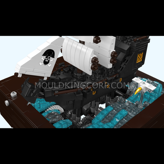 MK 10243 Motorized Pirate Ship & Moving Wave Building Set | 1,280 Pcs
