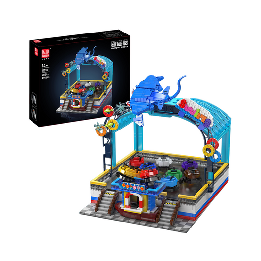MK 11018 Electric Magnetic Bumper Cars Arena Building Set | 2,044 Pcs