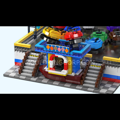 MK 11018 Electric Magnetic Bumper Cars Arena Building Set | 2,044 Pcs