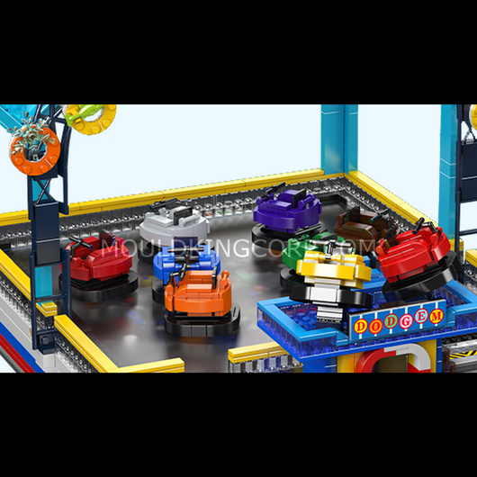 MK 11018 Electric Magnetic Bumper Cars Arena Building Set | 2,044 Pcs