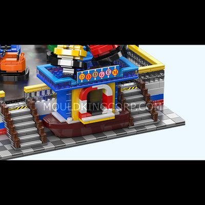 MK 11018 Electric Magnetic Bumper Cars Arena Building Set | 2,044 Pcs