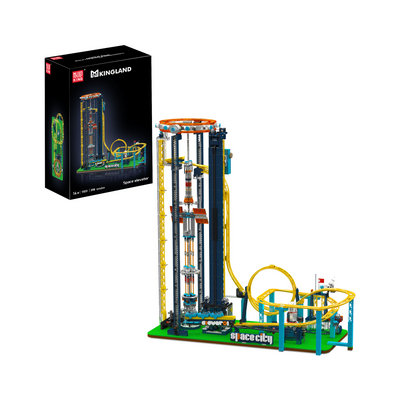 MK 11031 Motorized Space Elevator Amusement Park Building Set | 3,118 Pcs
