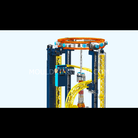 MK 11031 Motorized Space Elevator Amusement Park Building Set | 3,118 Pcs