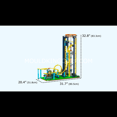 MK 11031 Motorized Space Elevator Amusement Park Building Set | 3,118 Pcs
