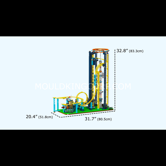 MK 11031 Motorized Space Elevator Amusement Park Building Set | 3,118 Pcs