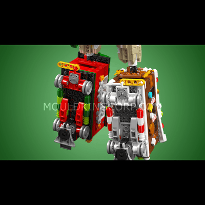 MK 12028 2in1 Transformer Christmas Train Building Set | 1,522 PCS