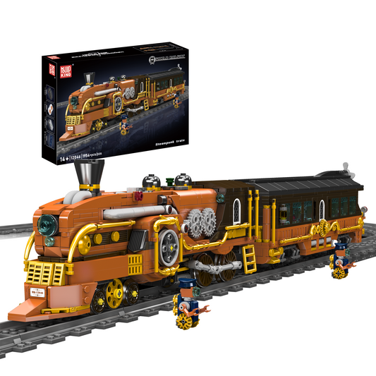 MK 12046 Steampunk Steam Train Building Set | 1,954 Pcs