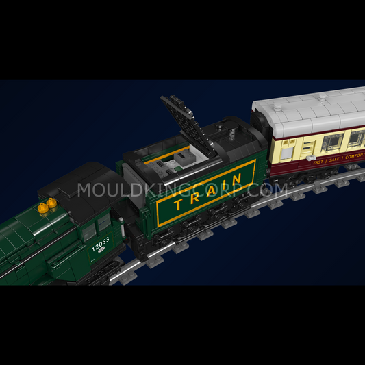 MK 12053 Remote Control Scottish Heritage Express Steam Train Building Set | 2,206 Pcs