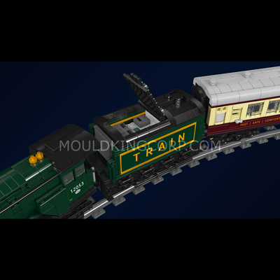 MK 12053 Remote Control Scottish Heritage Express Steam Train Building Set | 2,206 Pcs
