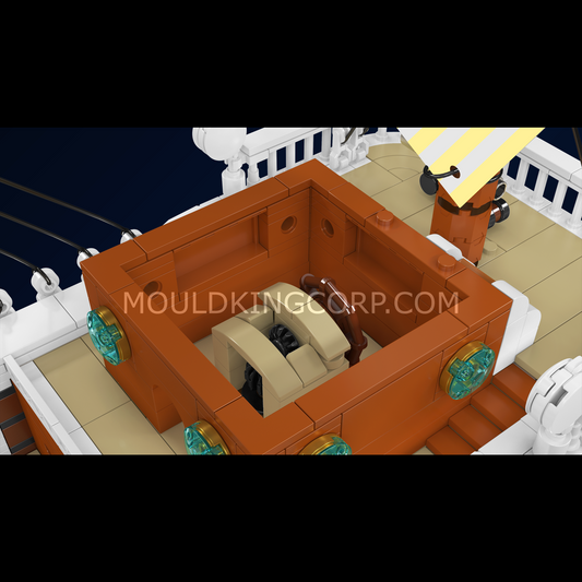 MK 13223 Skull Flag Pirate Galleon Building Set | 2,313 Pcs