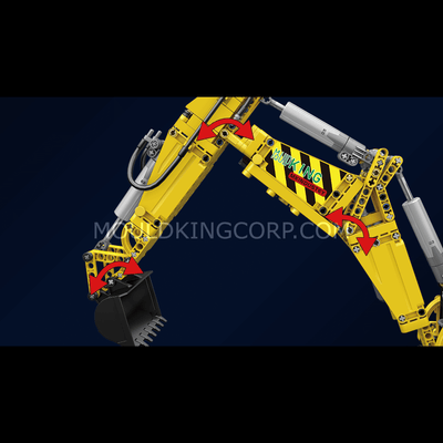 MK 17036 Backhoe Loader Remote Controlled Building Set | 2,239 PCS