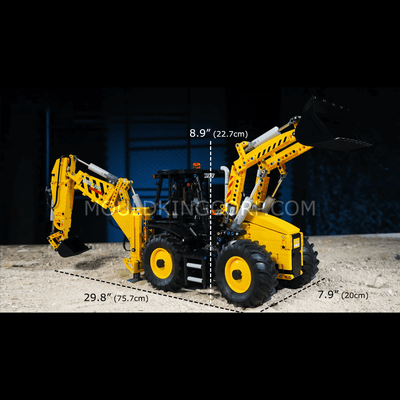 MK 17036 Backhoe Loader Remote Controlled Building Set | 2,239 PCS