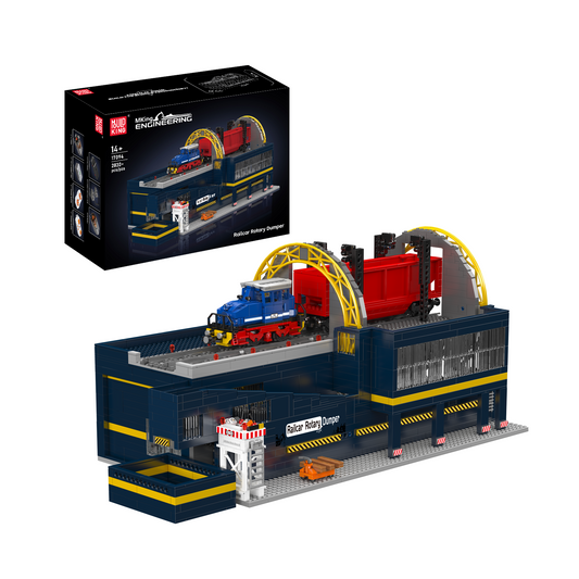 MK 17094 Railcar Rotary Dumper Engineering Building Set | 2,830 Pcs