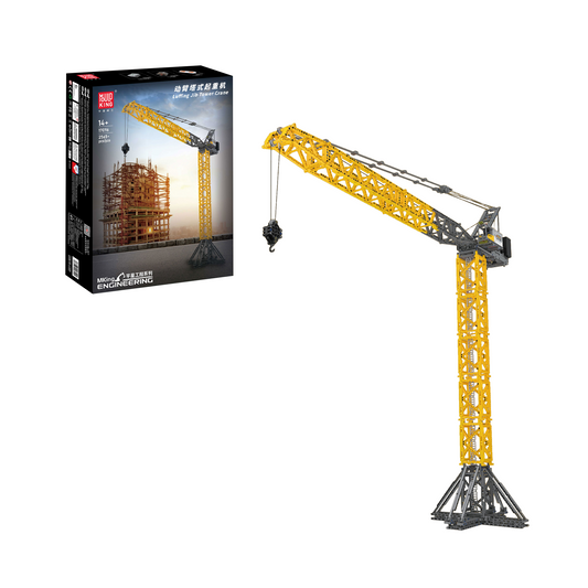 MK 17096 Luffing Jib Tower Crane Building Set | 2,565 Pcs