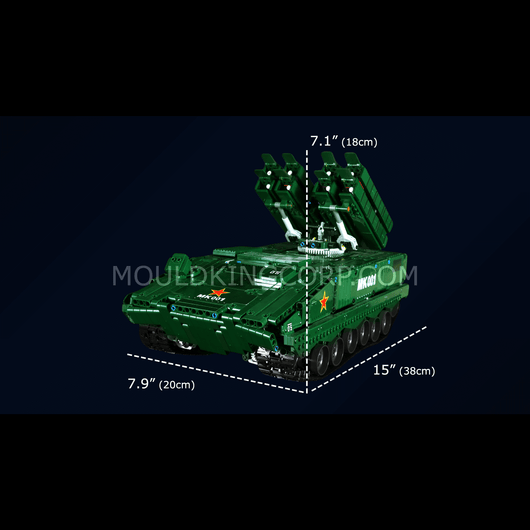 MOULD KING 20001 Remote Controlled HJ-10 Anti-Tank Missile Building Set | 1,689 PCS