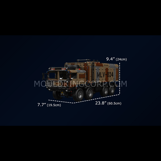 MK 20044/20045 8x4 RC Missile Truck Military Building Set | 3,594 Pcs