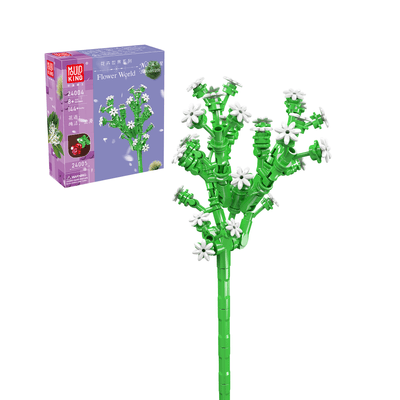 MK 24004 Babysbreath Flower Decor Building Set | 144 PCS