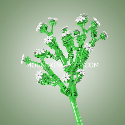 MK 24004 Babysbreath Flower Decor Building Set | 144 PCS