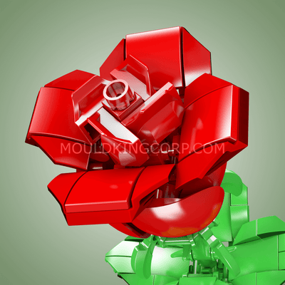 MK 24005 Rose Artificial Decor Plant Building Set | 131 PCS