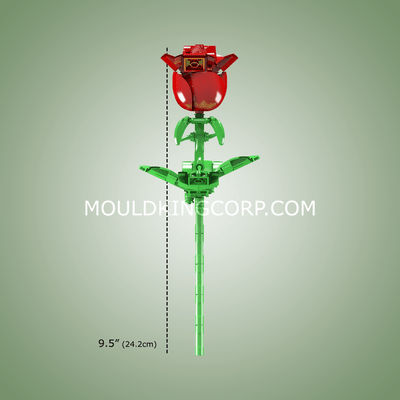 MK 24005 Rose Artificial Decor Plant Building Set | 131 PCS