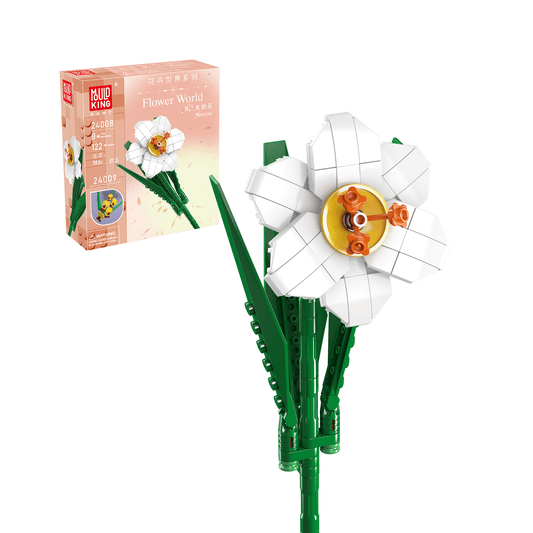 MK 24008 Narcissus Flower Artificial Building Kit | 122 PCS