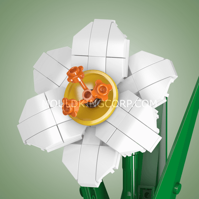 MK 24008 Narcissus Flower Artificial Building Kit | 122 PCS