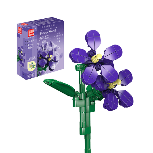 MK 24014 Violets Flower Artifical Building Set | 145 PCS