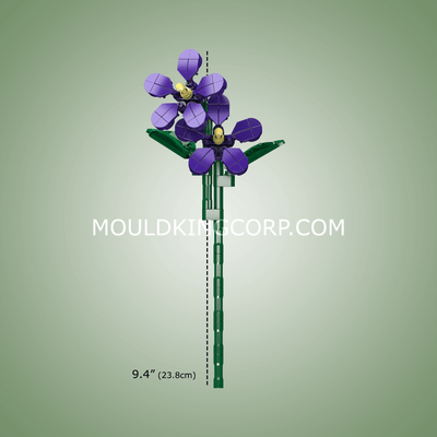 MK 24014 Violets Flower Artifical Building Set | 145 PCS