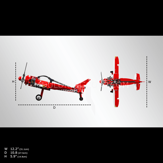MK 24023 Racing Plane Building Toy Set | 252 PCS