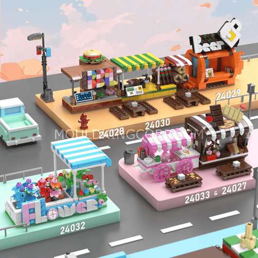 MK 24034 Coffee Shop & Newsstand Building Set | 265 Pcs