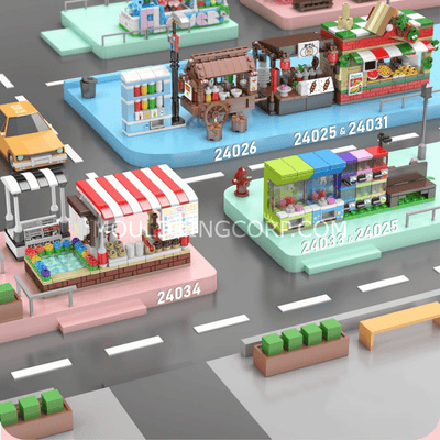 MK 24034 Coffee Shop & Newsstand Building Set | 265 Pcs