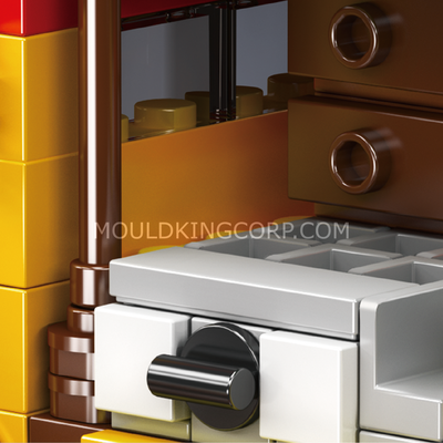 MK 24064 Mini Street Series Mobile Ramen Cart Building Set | 326 Pcs