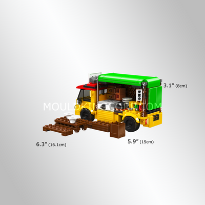 MK 24064 Mini Street Series Mobile Ramen Cart Building Set | 326 Pcs
