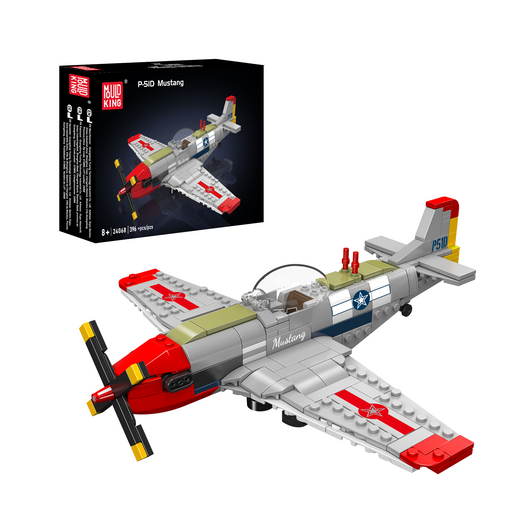 MK 24068 P-51D Mustang Fighter Building Block Set | 396 Pcs