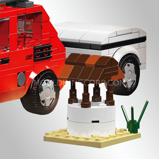 MK 24074 Fiat 126P Outdoor Adventure Building Set | 393 Pcs