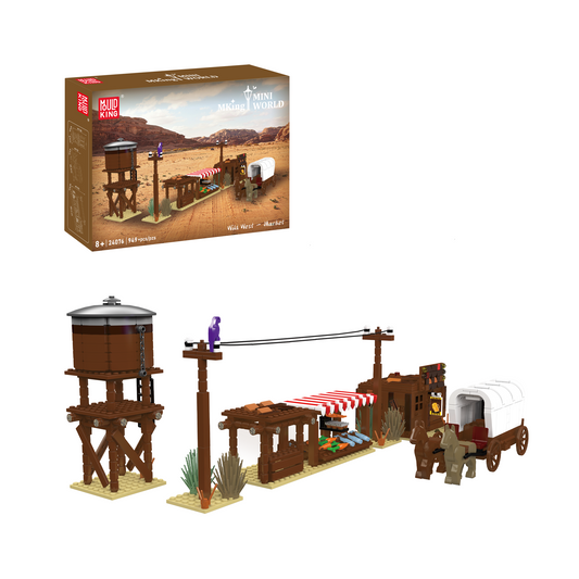 MK 24076 Wild West Market Building Set | 949 Pcs