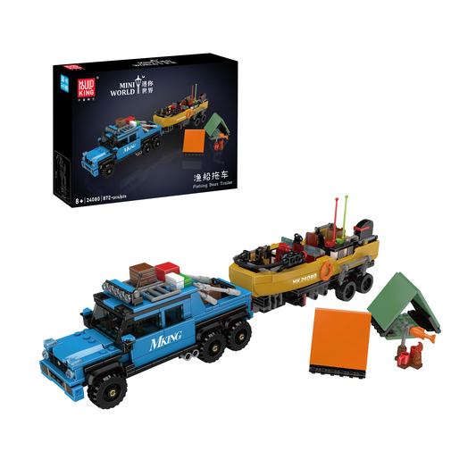 MK 24080 Fishing Boat Trailer Building Set | 872 Pcs