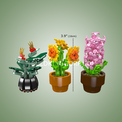 MK 24113 Mini Potted Flower Builds Building Set | 201 Pcs