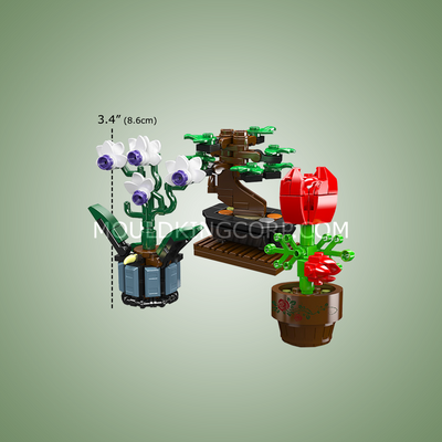 MK 24115 Mini Potted Plants Building Set | 199 Pcs
