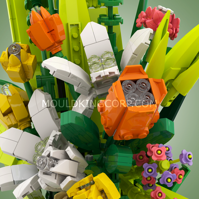 MK 24124 Spring Whisper Bouquet Floral Building Set | 1,040 Pcs