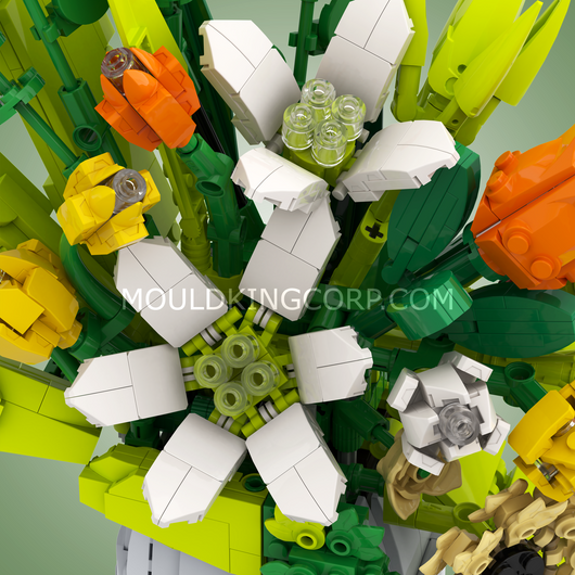 MK 24124 Spring Whisper Bouquet Floral Building Set | 1,040 Pcs