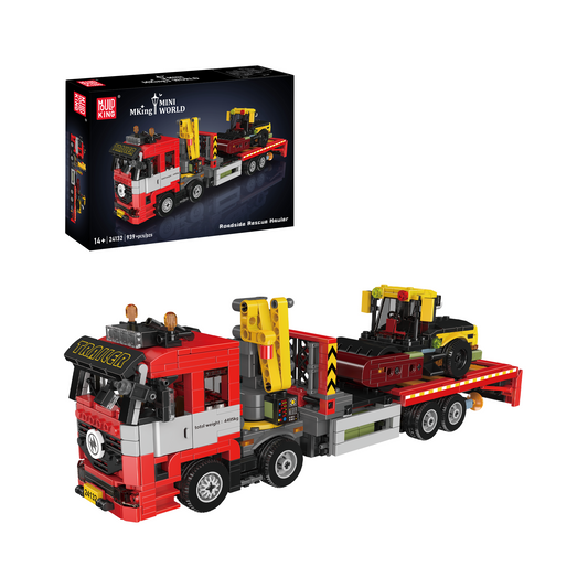 MK 24132 Roadside Rescue Flatbed Recovery Truck Building Set | 939 Pcs