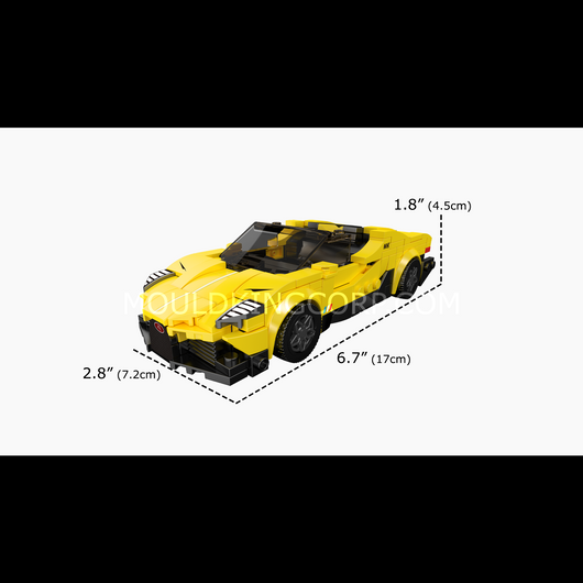 MK 27117 W16 Mistral Supercar Building Set | 376 Pcs