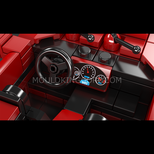 MK 27140 C4 American Sports Coupe & Display Case Building Set | 429 Pcs