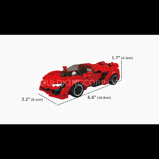 MK 27153 LK Angular Hypercar Building Set | 394 Pcs