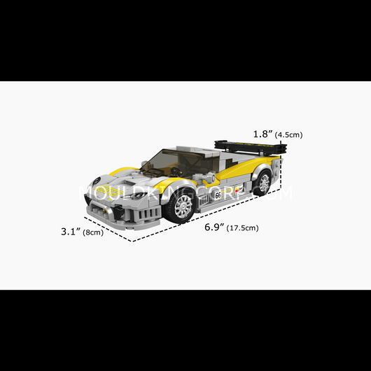 MK 27156 American GT1 Racing Supercar Building Set | 425 Pcs