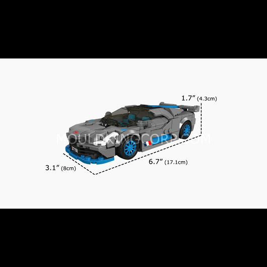 MK 27158 Divo Hypercar & Display Case Building Set | 470 Pcs