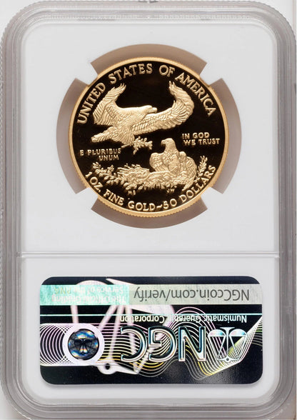 2020-W Proof Gold Eagle V75 Privy One of 1945 Struck 1 oz ER V-Day Label NGC PF70
